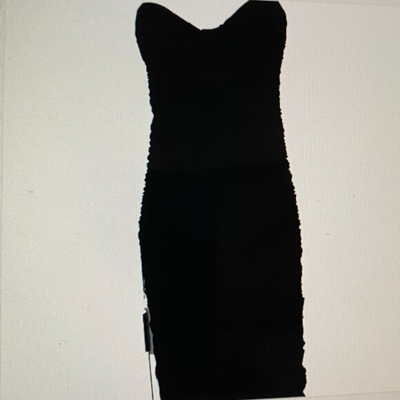 MAJORELLE REVOLVE BLACK STRAPLESS RUCHED DESIGN MAXI NWT SZ S - Picture 6 of 13